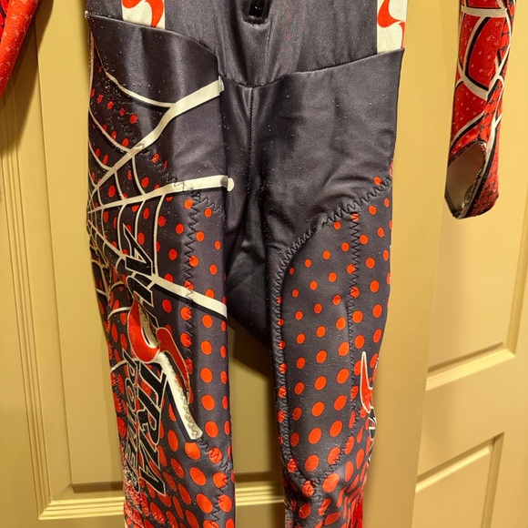 Spyder Red and Black Padded Ski Racing Suit, Men’s size Medium - Picture 9 of 12
